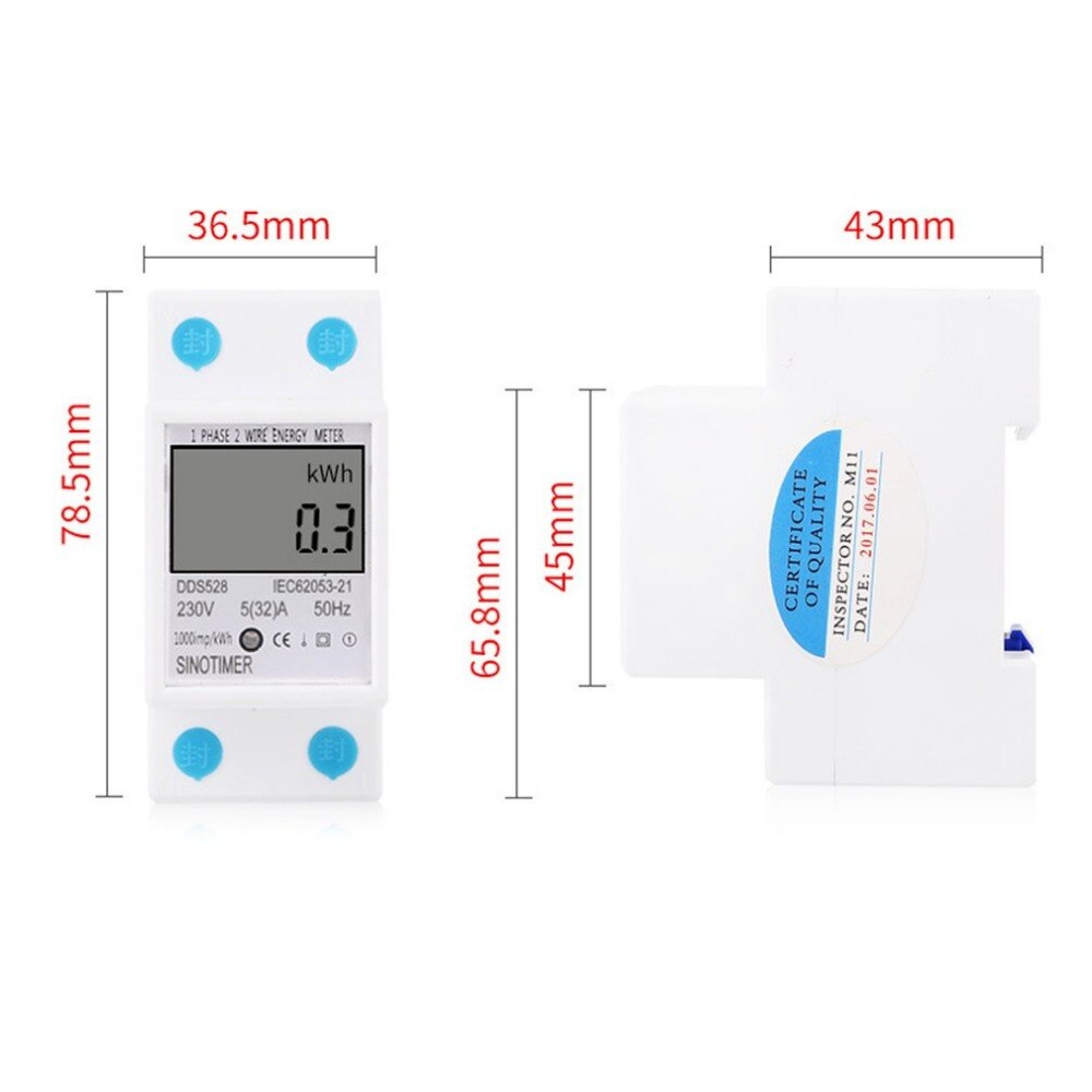 SINOTIMER Power Consumption Energy Watt Amp Volt Meter Analyzer KWh AC 230V Digital Electricity Usage Monitor Wattmeter