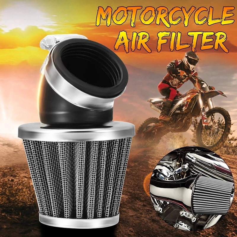 Kit de inducción de admisión de filtro de aire de coche, cono de motocicleta, filtro de ventilación de aire de aluminio, accesorios de bicicleta de Cross ATV, 35mm, 38mm, 42mm, 45mm, 48mm, 50mm