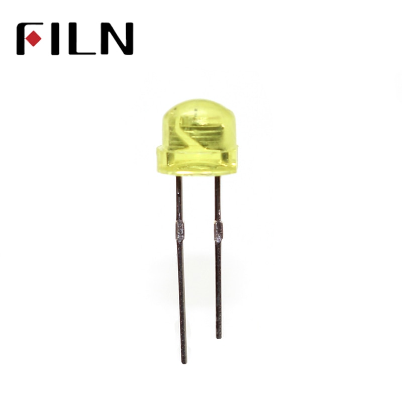 100pcs/lot 5mm diffused yellow bidirectional LED Diode Dip Round Ultra Bright LED Light with 2 pins