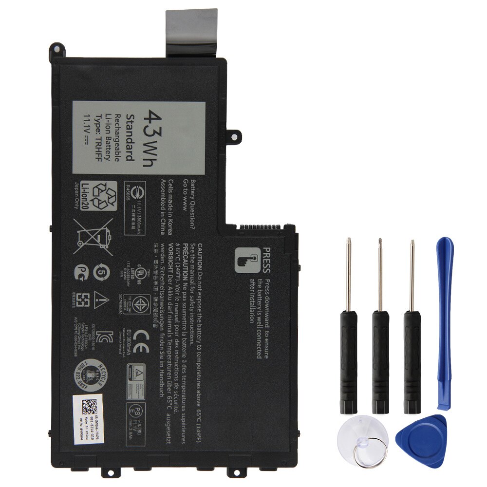 100% oryginalna bateria TRHFF 1V2F6 dla Dell 5445 5545 5447 5448 5547 5548 3550 Inspiron 15 "szerokość 14 3450 43Wh N5447 N5547