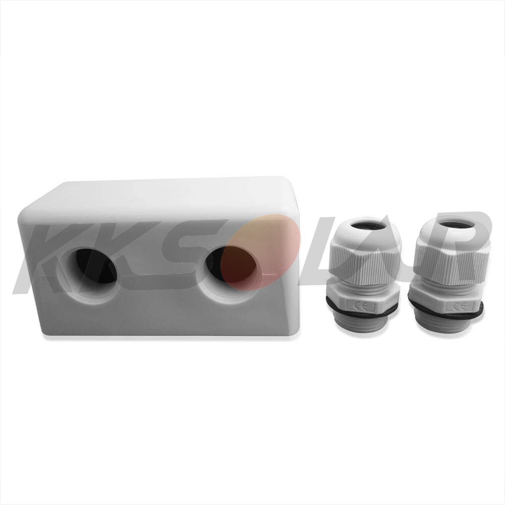 ABS Roof Grommet Caravan and Marine Roof Mount Cable Gland Cable Entry Plate Double Hole