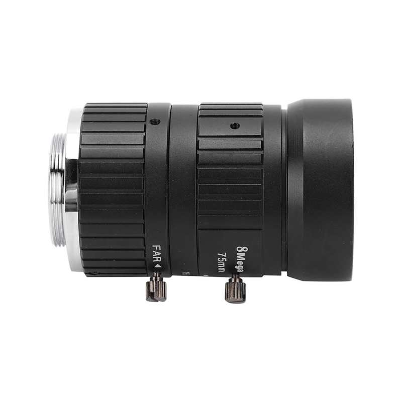 Cctv-objektiv, 8mp objektive, c-montieren, 75mm längen , 1in bildformate, manuelle blende für industriekameras, kamerazubehör