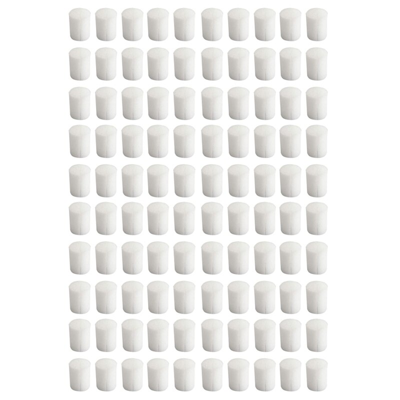 100Pcs Hydroponic Sponge Cylindrical 19 Mm For Vegetable Plant Cultivation In Net Pots, Plant Growth Accessories: Default Title