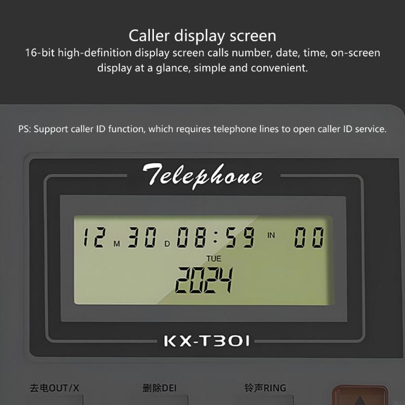 Fastnettelefon bordtelefon fastnettelefon opkaldstelefon reception hjemmekontor med opkaldsdisplay telefon