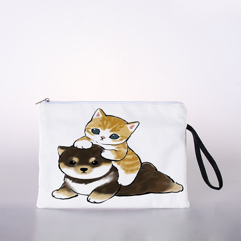 Öl malerei katze drucken kosmetik tasche, frauen kosmetik tasche, mädchen kosmetik tasche, weibliche Toilettenartikel lagerung tasche: 9