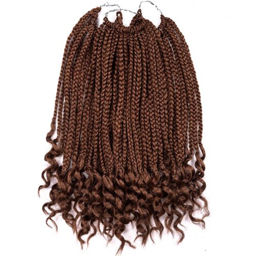 Silike 12&quot; 24 strands Loose End Box Braids High Temperature Fiber Synthetic Crotchet Braid Hair Extensions For Black Women