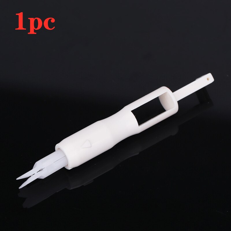 Machine Needle Threader Plastic Sewing Tool Handle Thread Plug-in Applicator Handle Thread Tool Sewing Machine Accessories: 1PC
