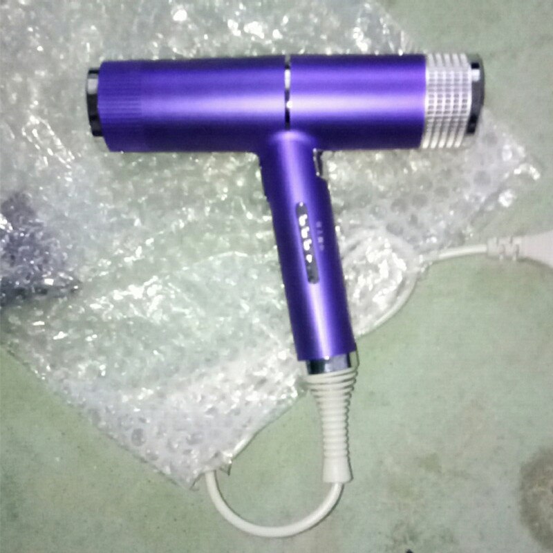 Professionele Haardrogers Licht Weighte Föhn Salon Droger & Cold Wind Negatieve Ionische Haar Stijl Tool: Paars / UK