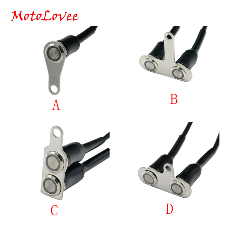 MotoLovee Edelstahl LED Motorrad Schalter AUF-aus Lenker Einstellbare Halterung Wasserdichte Schalter Geschmack DC12V Nebel Licht
