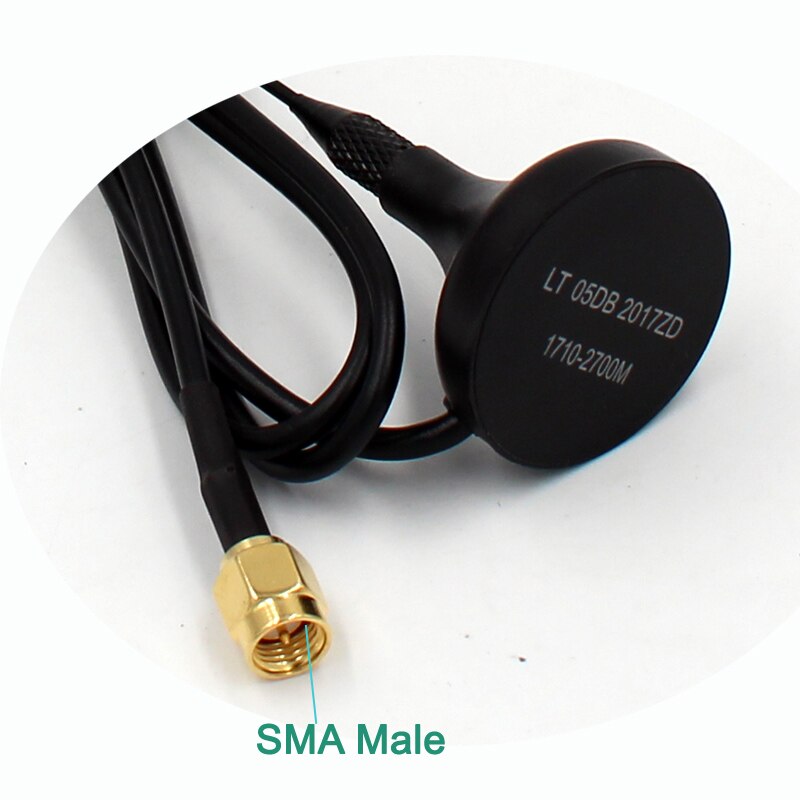 ! vehicle mounted antenna Magnetic Base 1M 5DB high gain SMA Omni directional 2g/3g/4g LTE antenna