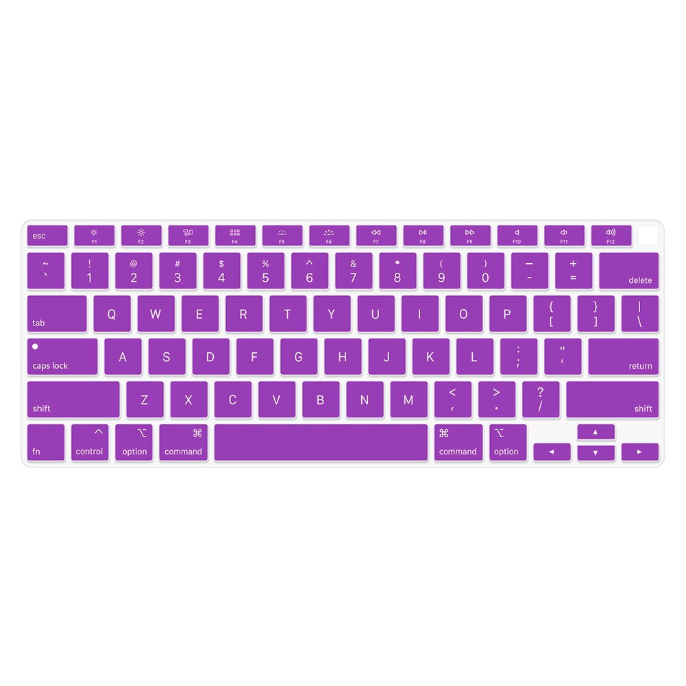 Waterproof Laptop Keyboard Protective Film For Apple Macbook Pro Air 13 inch A2179 Notebook Keyboard Cover Silicone Skin Case: US Purple