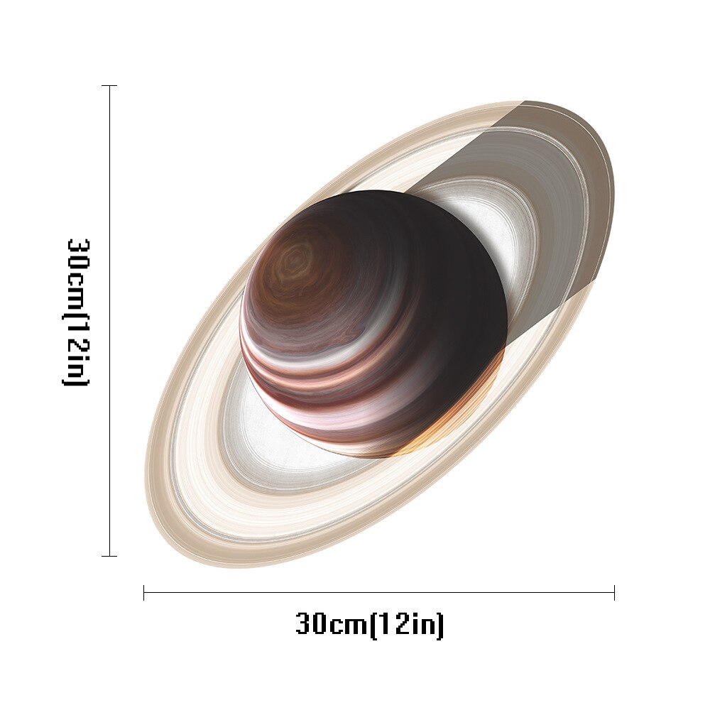 Moon Luminous Wall Stickers Eight Planets Solar System Stars Glowing Stickers For Children's Room Decoration: H