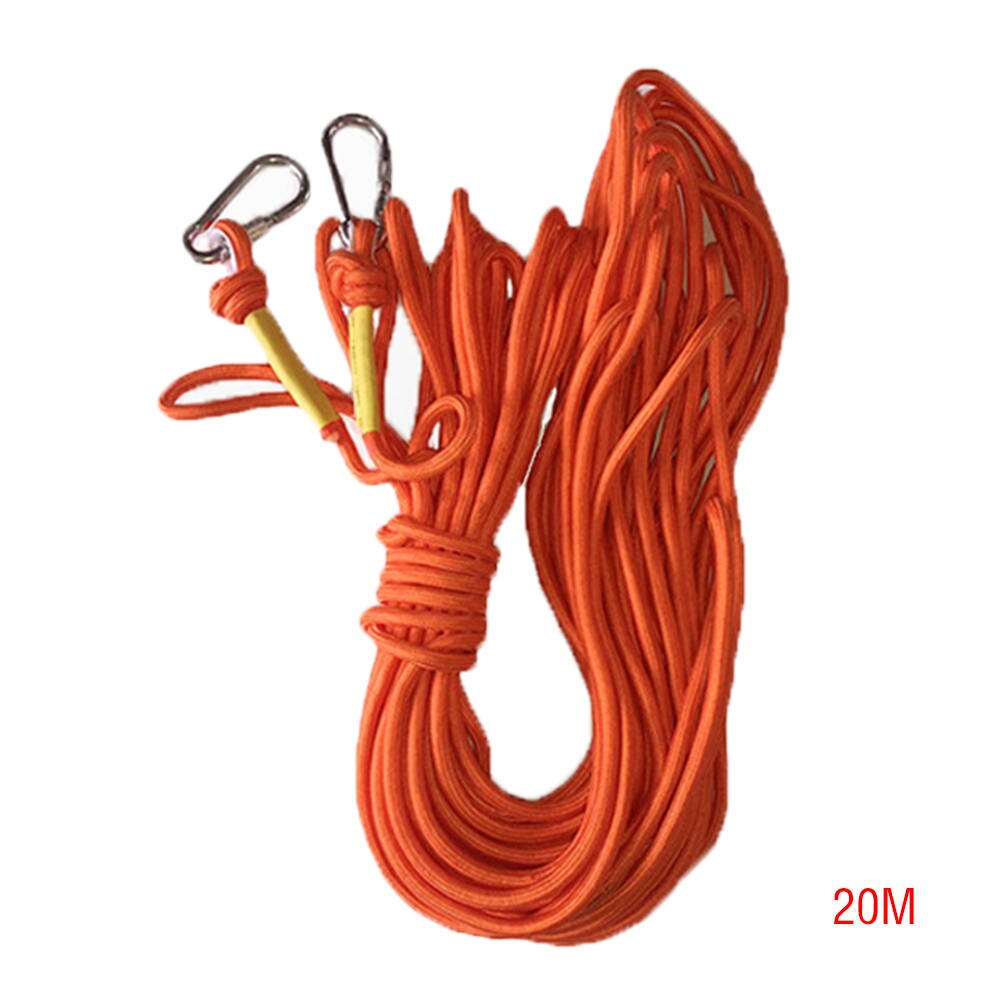 10/20m Strong Salvage Rope Safety Magnet Cord Traction Rope Disturbing String FishingTent Fixed Ropes with Buckle Hardware