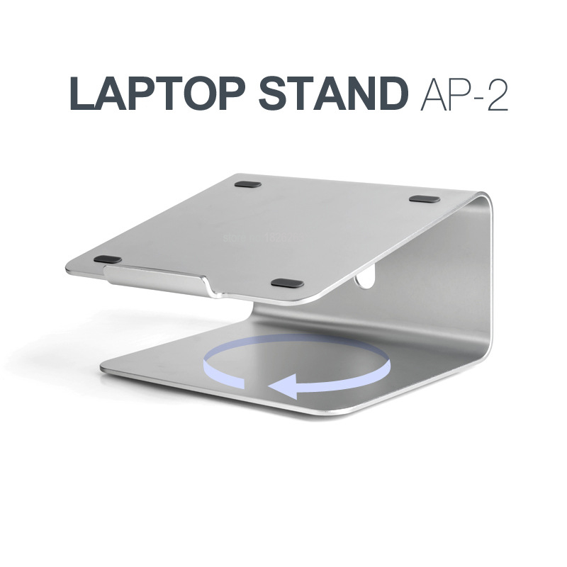 Hyvarwey AP-2 Aluminum Alloy 360 Degree Rotation Adjustable Laptop Stand 15 degree Angle for Home/Office 11-17 inch Notebook