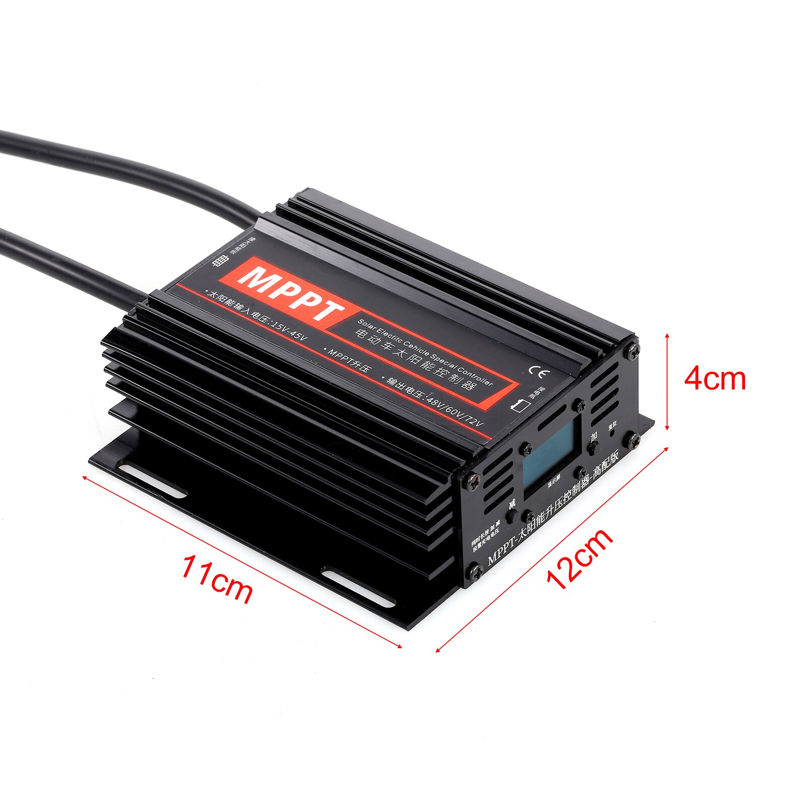 Solar Charge Controller with LCD Display 24-88V Auto Battery System Solar Panel Input 12-50V Solar Regulator Negative Grounded