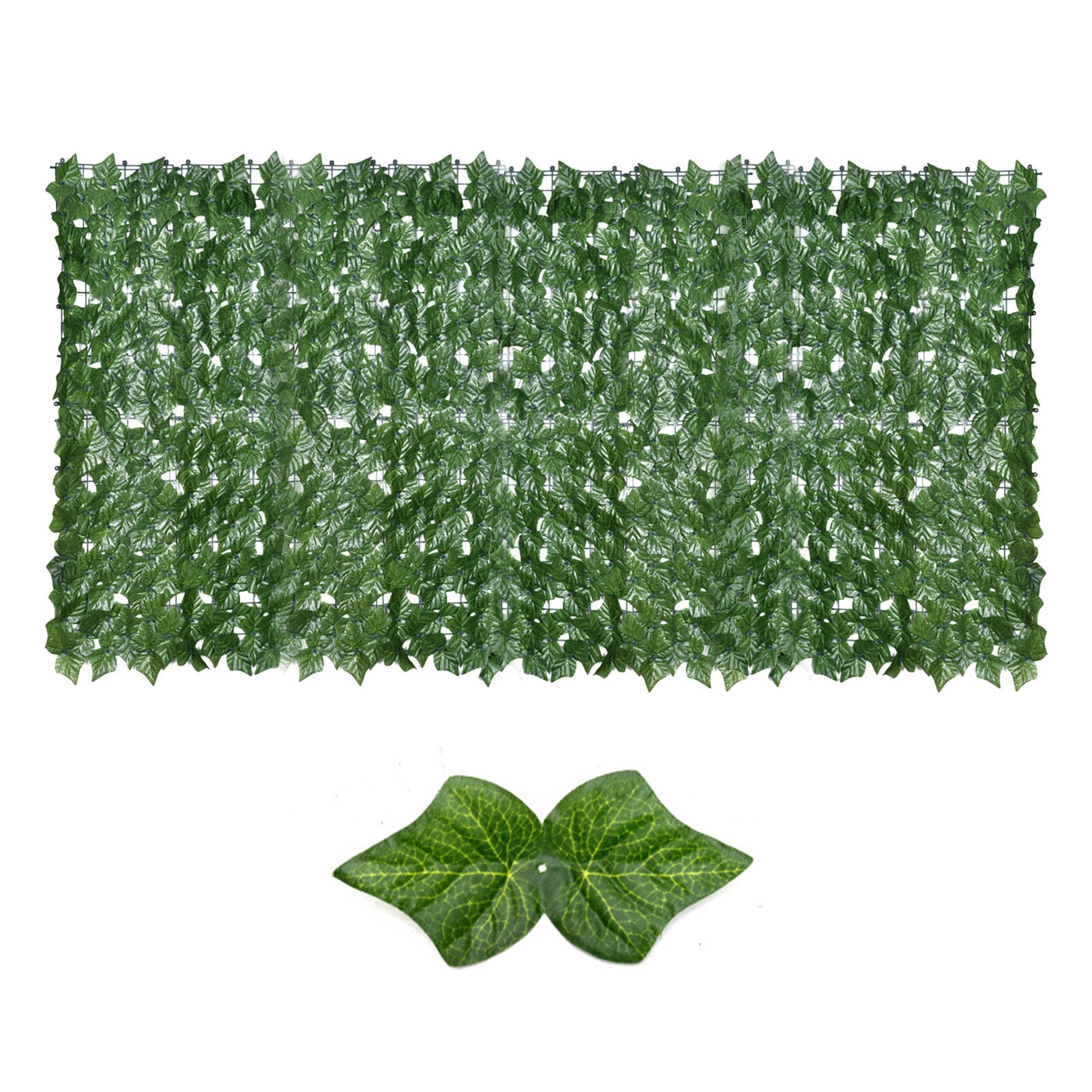 Artificial Green Ivy Leaf Screening Rolls Privacy Fence Screen Hedges Hanging Garland Private Balcony Garden Wall Decoration: 1x3m Light