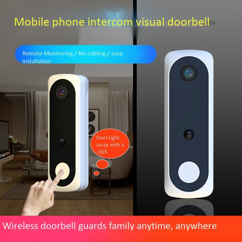 Nova v20 inteligente wi fi câmera de vídeo campainha intercom visual com carrilhão visão noturna campainha da porta ip sem fio câmera segurança em casa