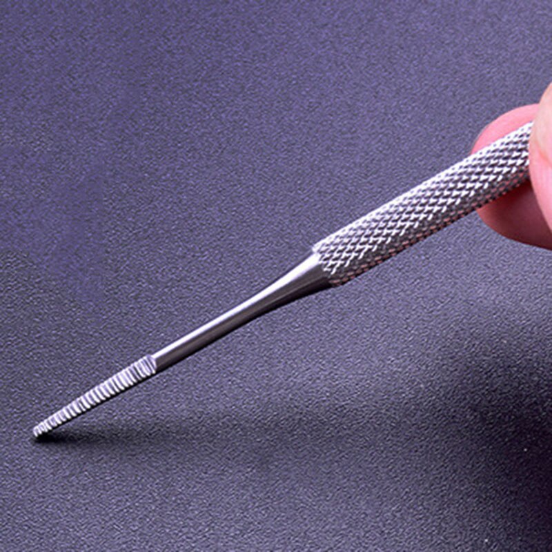 1pc dubbla huvuden nagelgravning nagelfil forma tånaglar kant nagelsked rostfritt stål tå nagelklippare: Default Title