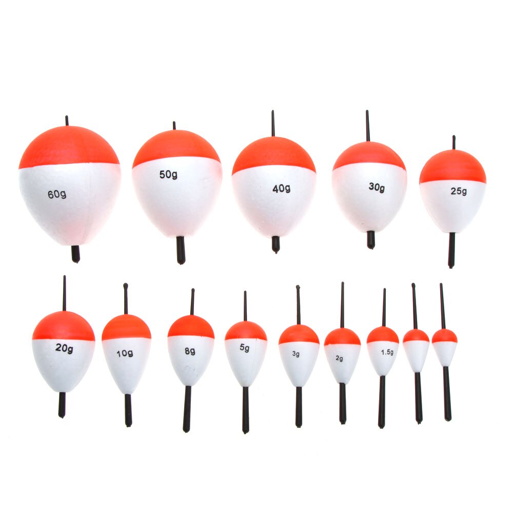 14 stuks visdobbers visaccessoire met stokjes handig product om te vissen