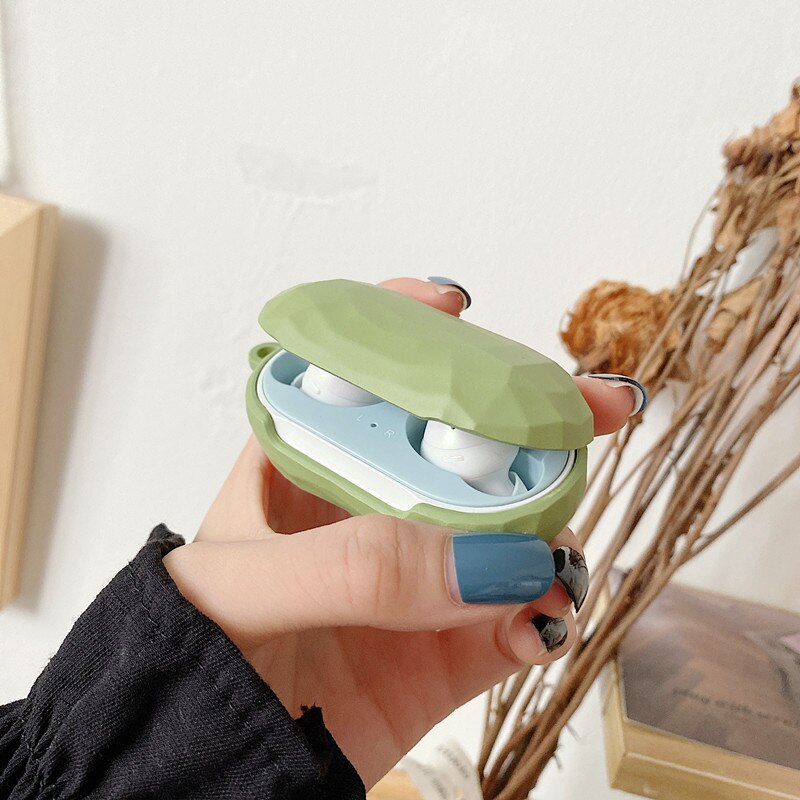 For Samsung Galaxy Buds Plus Solid color Diamond pattern Case Matte Hard Earphone Headset Protective Cover for Galaxy Buds: A11