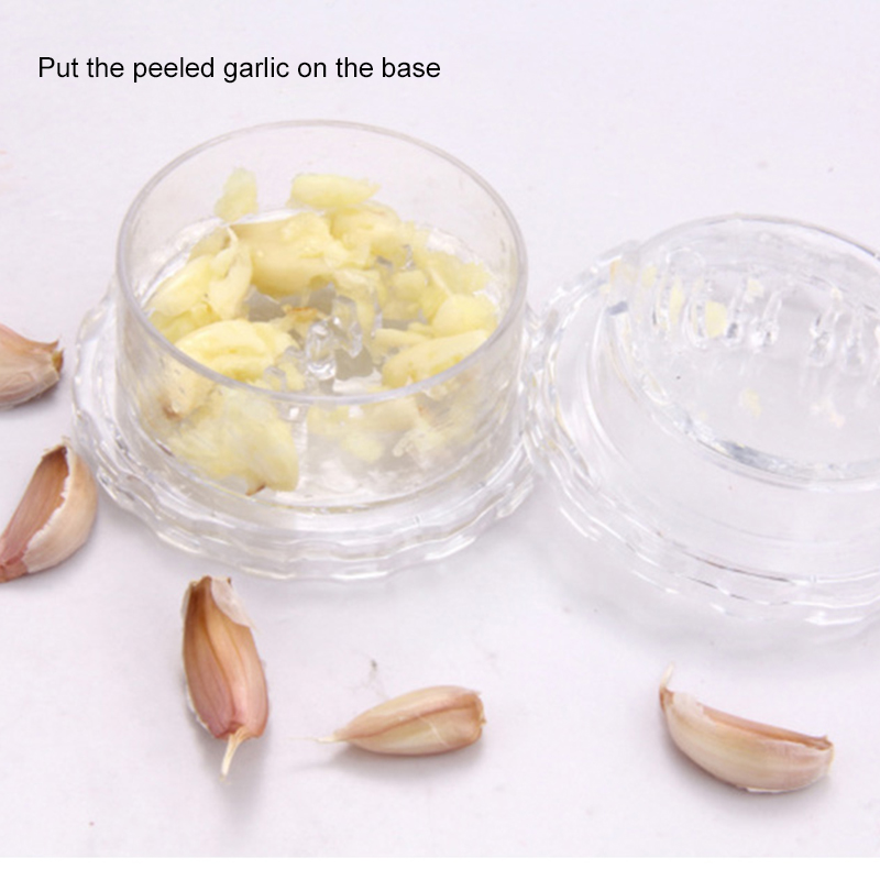 1pc Garlic Presses Manual Mashed Garlic Manually Processor Food Chopper Fruit Slicer Twist Prevent Tears Kitchen Tool Crusher