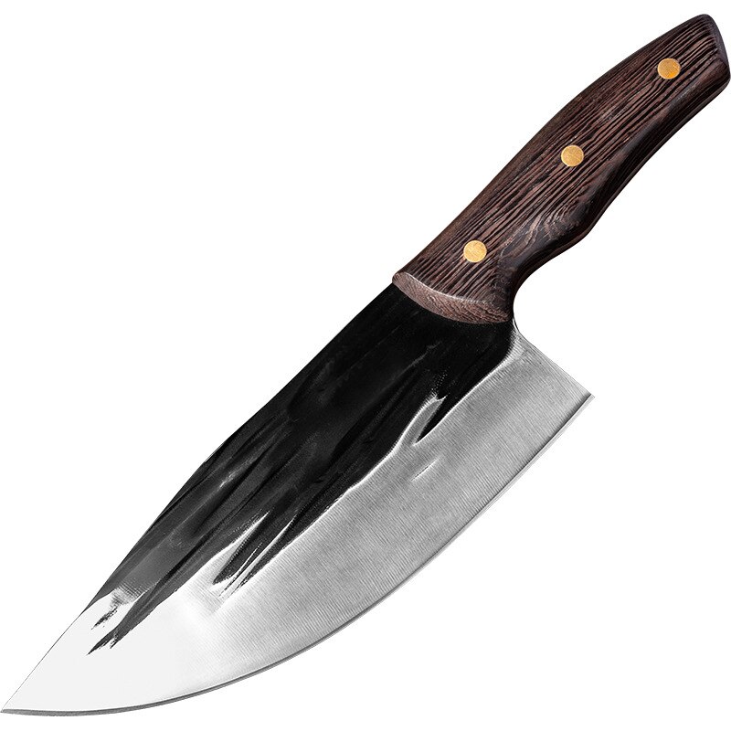 Chines Chef Knife Handmade Forged Kitchen Knife Bone Chopping Knife Forged Meat Bone Cleaver Vegetables Chef Slicing
