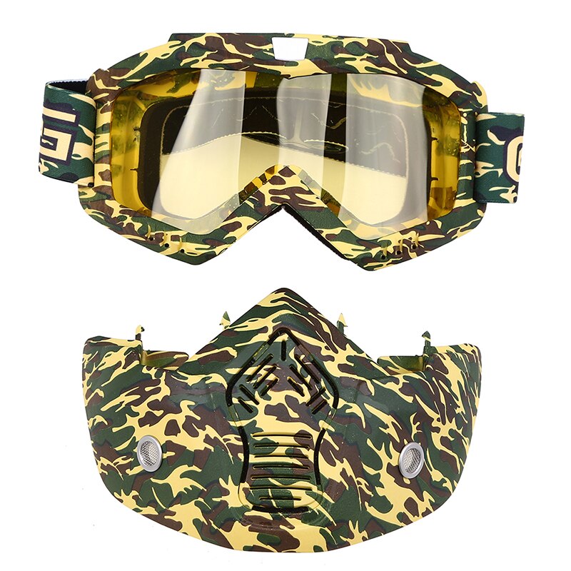 Motorcykelglasögon motorcross skidglasögon vindtät utomhus solglasögon skoter smutscykel snöskoter mask glasögon tillbehör: Typ 14