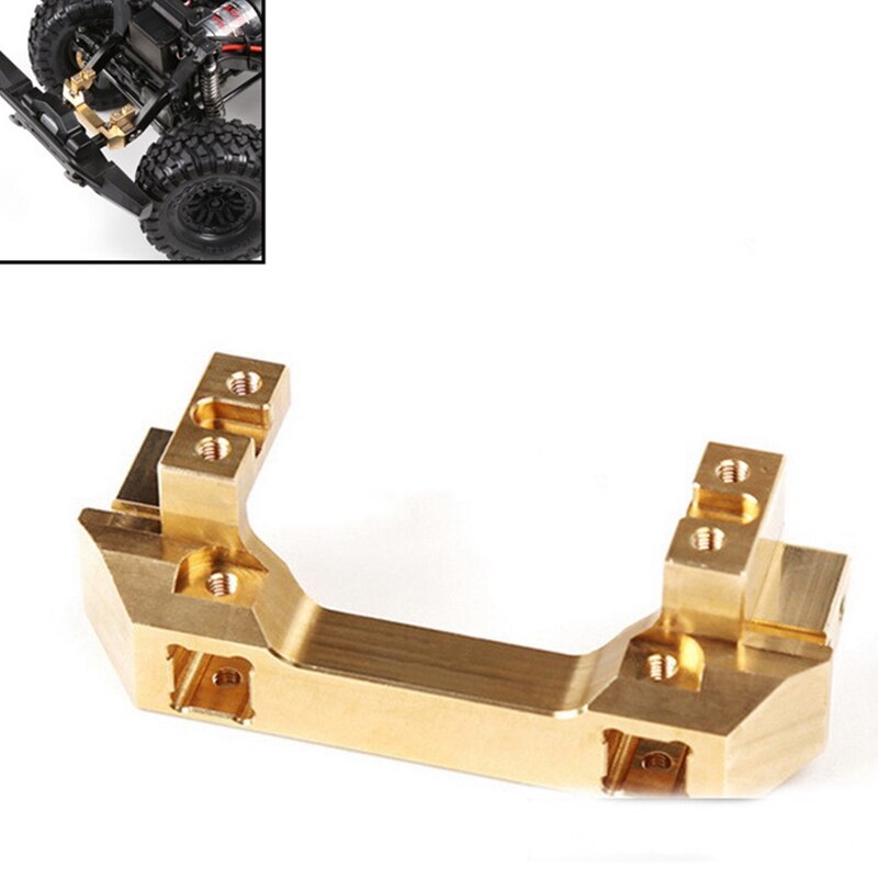 1/10 Rc Front Bumper Mount Gold Servo Relocation Mount for Traxxas Trx-4