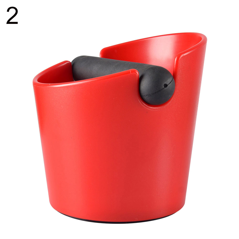 Abs Shock-Absorberende Espresso Klop Doos Anti Slip Koffie Grind Dump Bin Afvalbak Met Afneembare Klop Bar Voor barista: Red 2