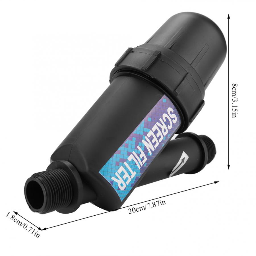 Gartenwasserfilter 3/4 Zoll - Bewässerungsfilter Mit 120 Mesh Sieb