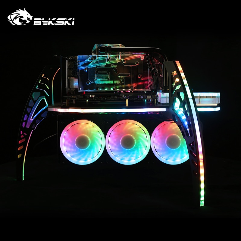 Bykski Pc Case Fan Passen Snelheid/A-RGB Koelventilator 120Mm Stille Remote Computer Cooler Cooling Licht Led 5V Rgb Case Fan Cpu Pc