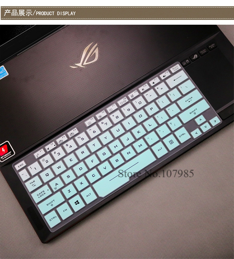 15.6 inch Silicone Keyboard Cover laptop Protector Skin For ASUS ROG Zephyrus GX501GI GX501GI GX501 GX531GS GX531GM GX531G
