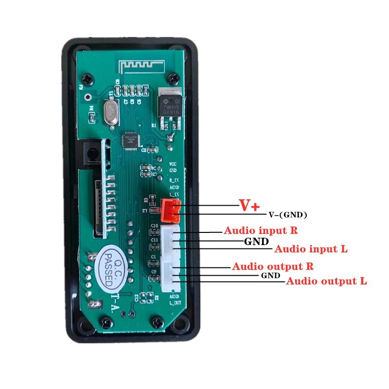 Mp3 Fm Radio Speler Auto Mp3 Bluetooth Muziekspeler Auto Usb MP3 Speler Tf Card Slot/Usb/Fm/Remote Decoding Board Module