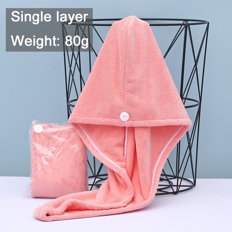 Women Towels Bathroom Microfiber Towel Rapid drying Hair Towel Bath Towels For Adults toallas microfibra toalha de banho: Pink-Single layer