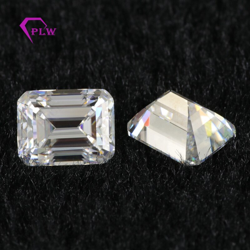 Provence jewelry Loose moissanite 0.2 carat 2*4 mm D color emerald cut test positive gemstones for bracelet ring chain earring