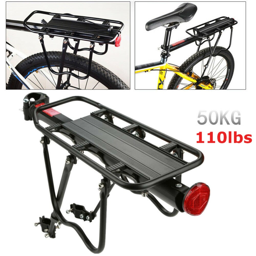 Universal Seatpost Rack Bike Carrier Rack Rear Frame-Mounted Heavy Duty Cycle Accessory