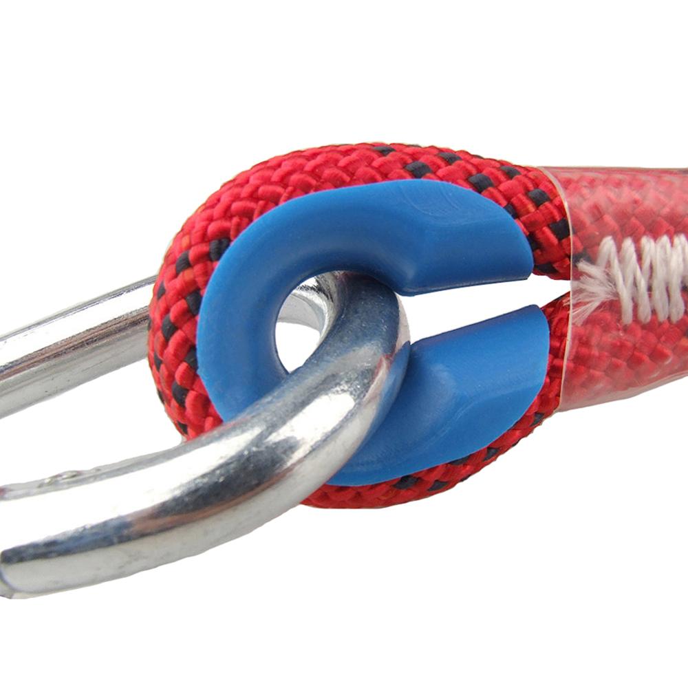 20m Outdoor Climbing Rope 48 Strands With Carabiner And Sewing Buckle 10mm Downhill Rope Aerial Work Climbing Rope Anti-Fall Ins