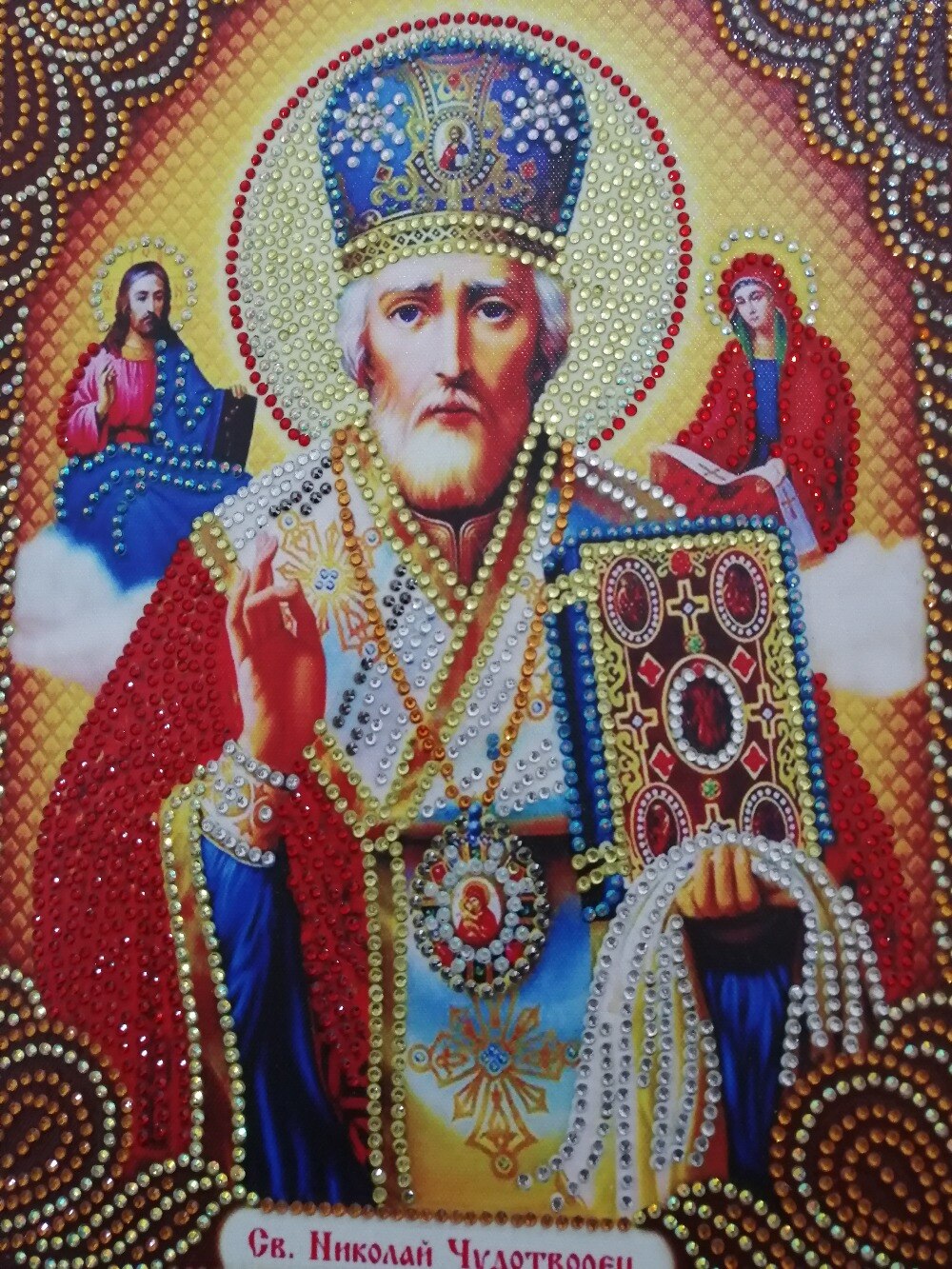 Hjem gør-det-selv diamantmaleri korssting religion ikon af leder diamant mosaik sande religiøse mænd diamantbroderi rhinsten