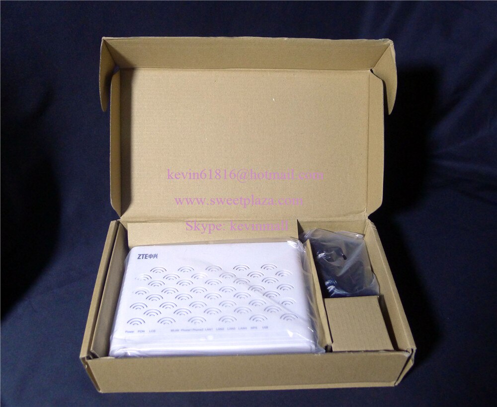 ZTE comunicación inalámbrica GPON ONU ZXHN F660 V5/SC/APC con 4 puertos ethernet + 2 puertos de Voz + wifi versión en inglés
