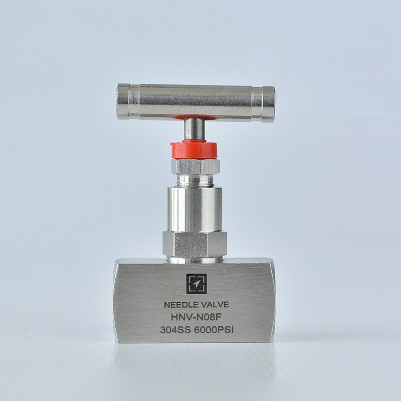 Válvula de globo de aguja de acero inoxidable de alta presión, 1/4 &quot;, 3/8&quot;, 1/2 &quot;, BSP NPT, femenina, 304, J13-320P, Control de flujo de grúa