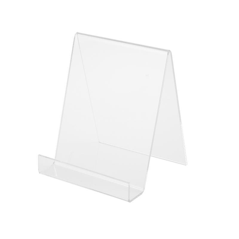 Klar akryl tegnebog telefonbøger tablet display stativ holder små smykker rack  - a5: -en