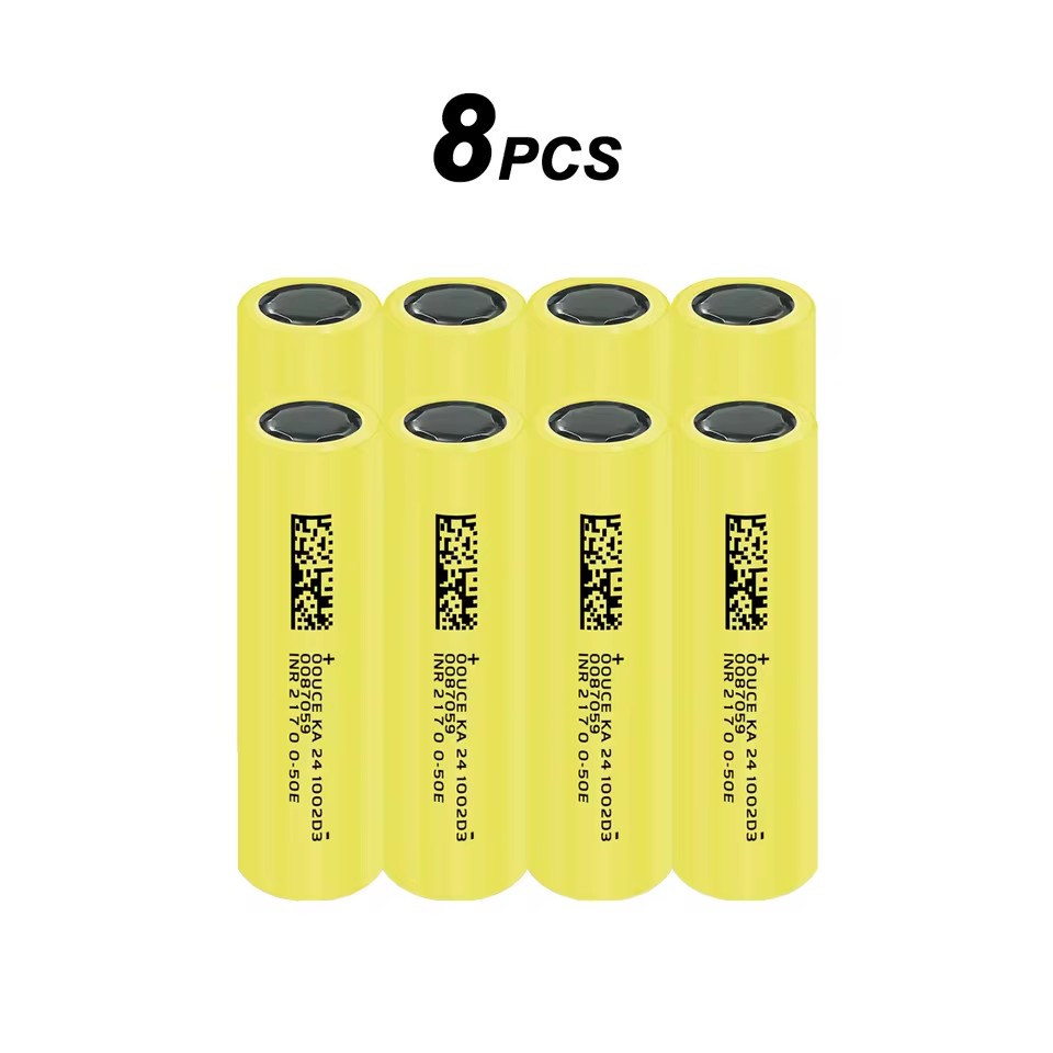 Brand 21700 Lithium Battery 5000Mah 3.7V 50A High Discharge Power Lithium Ion Rechargeable Battery, Suitable for Strong Light Flashlight, DIY Power Tools, Used Electric Car Battery, Provide High Energy Density