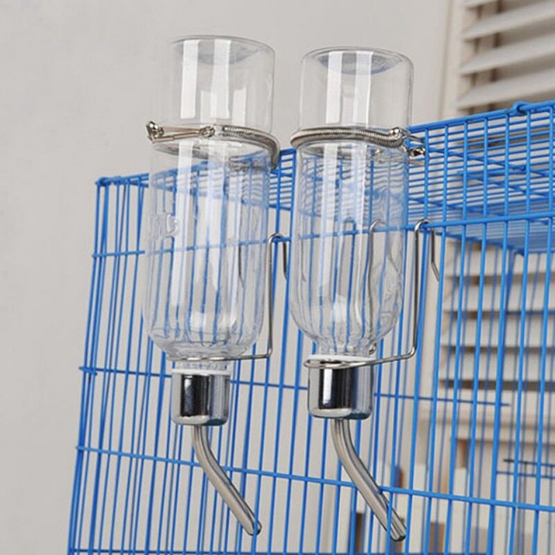 Transparent Pet Self Water Feeder Bottle Hanging Drinking Fountain For Rabbits Hamster Watering Supplies Small Animals Products