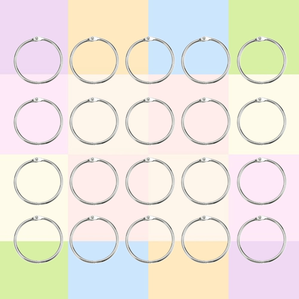 80Pcs Round Wire Snap Rings for Shafts Shaft Wire Ring Snap Ring Retainer Metal Clips(Silver)