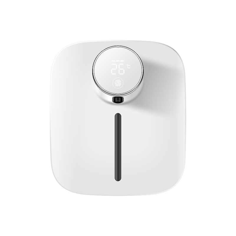 Smart Automatische Zeepdispenser Schuim Temperatuur Display 2 In 1 Usb Oplaadbare Liuqid Zeep Machine Badkamer Dispensers Voor Zeep: Foam White 320ML