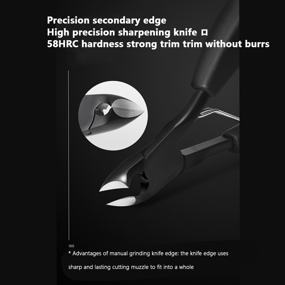 1pcs Nail Clippers Trimmer Cutters For Manicure Stainless Steel Ingrown Toenail Cuticle Scissor Nail Tool