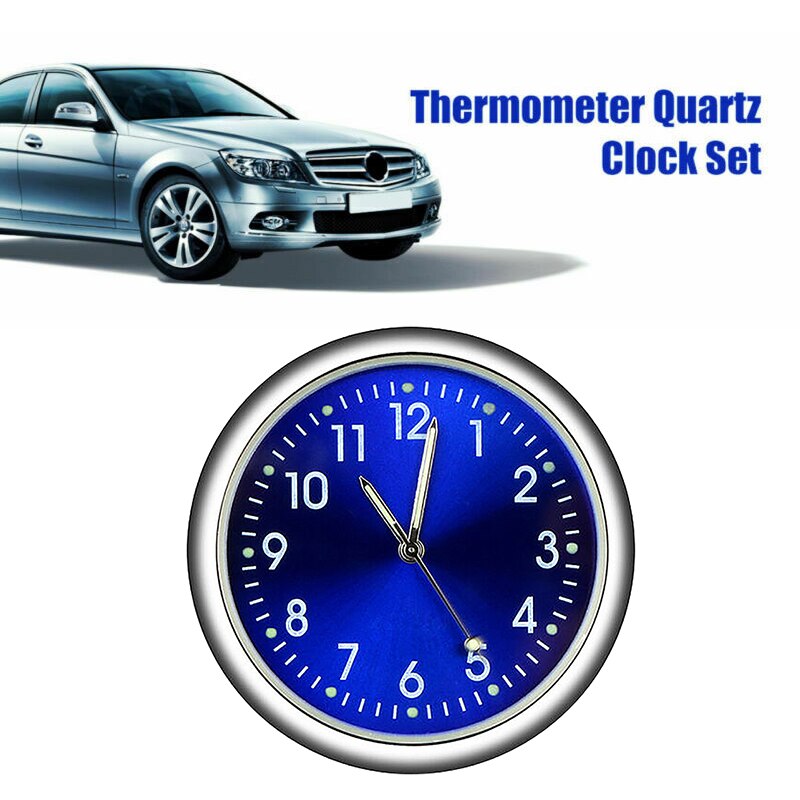 Car Clock Car Clock Luminous Mini Automobiles Internal Stick-On Digital Watch Mechanics Quartz ClocksAutomotive Styling Accessor