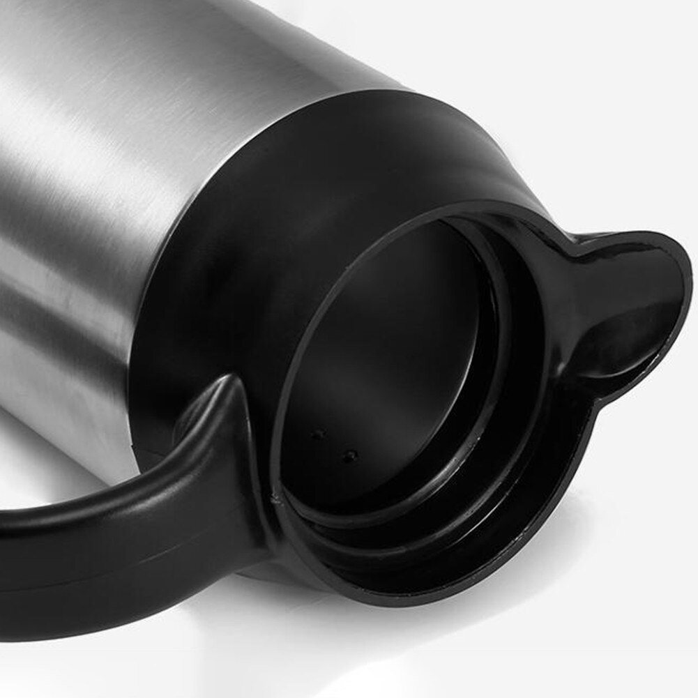 Taza calefactora eléctrica de acero inoxidable para coche, termo eléctrico de 750ML, 12V/24V, calentador de agua para hervidor de Taza de Viaje