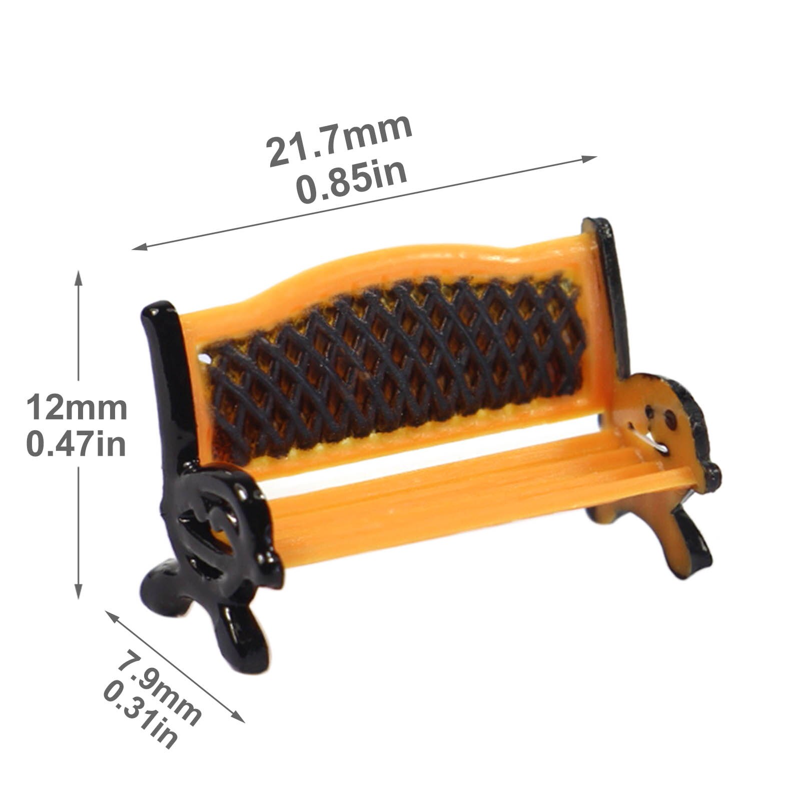 12 stk modell togplattform park gate seter benk stol sofa 1:87 ho skala  zy35087 gårdsstoler jernbane modellering
