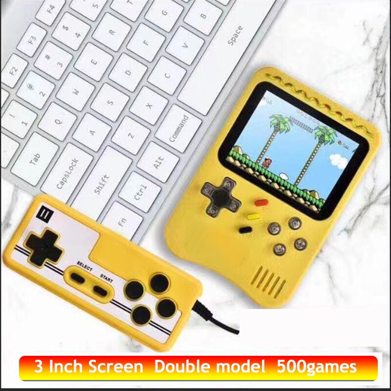 NEUE 500 IN 1 Retro Video Spielkonsole Handheld Spiel Tragbare Tasche Spielkonsole Mini Handheld Player für Kinder player